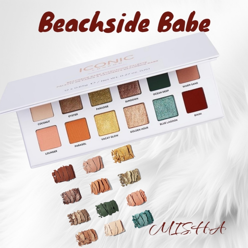 BOX ICONIC LONDON Beachside Babe Eyeshadow Palette NWT